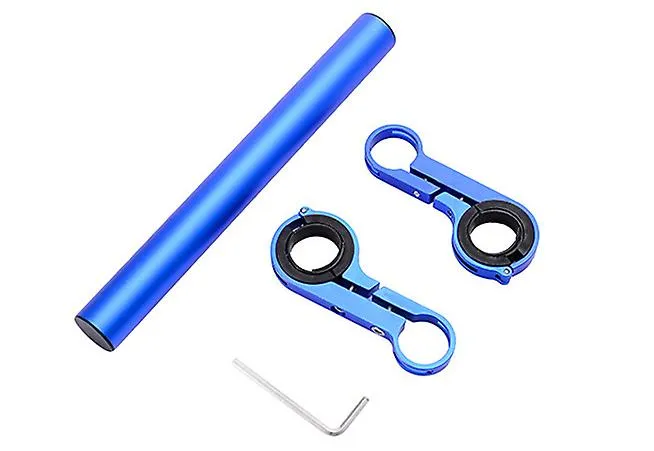 20cm blue Aluminum alloy bicycle extension rod, multi-function extension bracket AZ10368