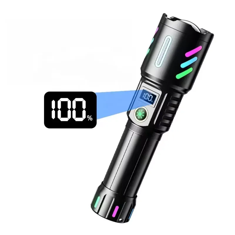 20W Digital Battery Display Led Torch Light P50