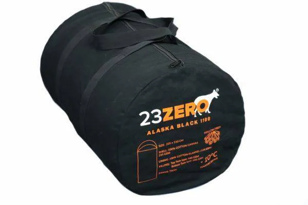 23Zero Alaska Black Sleeping Bag 1100 -10c