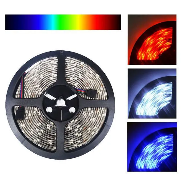 5054SMD Nova Bright Color Changing RGB Bright LED Strip Light 16 Ft Reel Only