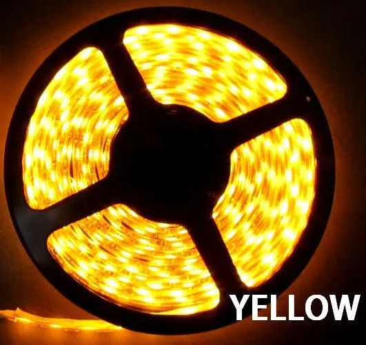 5054SMD NovaBright Yellow Super Bright Flexible LED Light  Strip 16 Feet Reel Kit