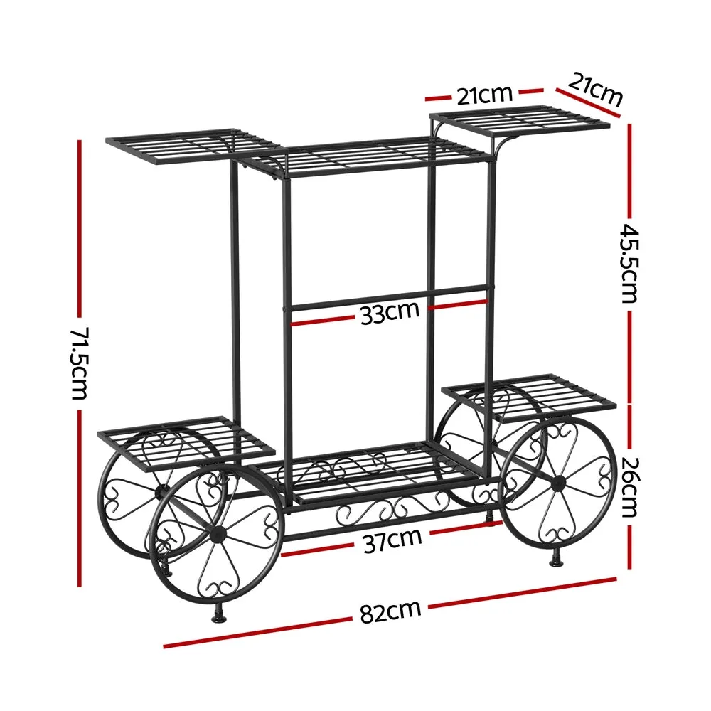 6-Tier Steel Plant Stand with Wheels, Rust-Resistant - Artiss