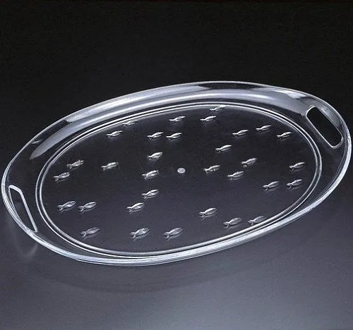 Acrylic Schooling Fish Handled Tray