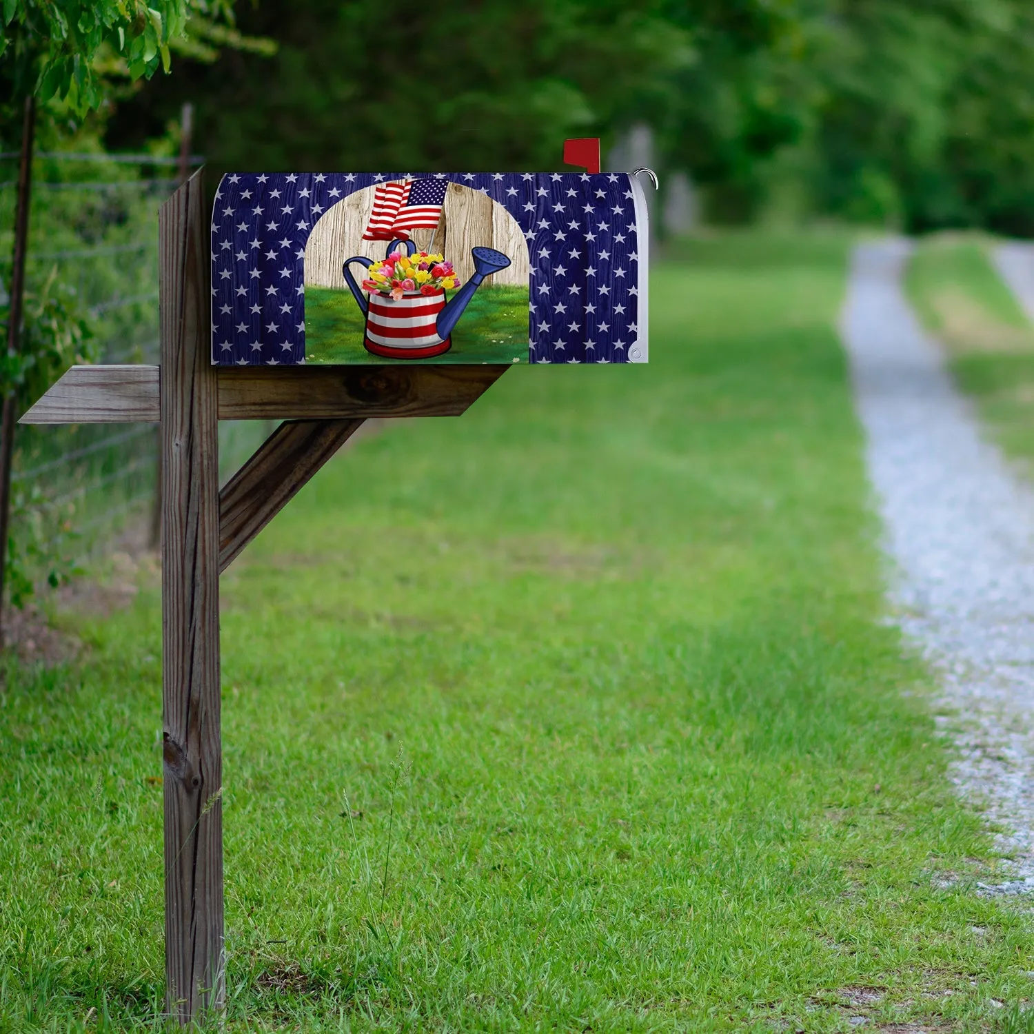 AmeriCAN Flowers Mailbox Cover