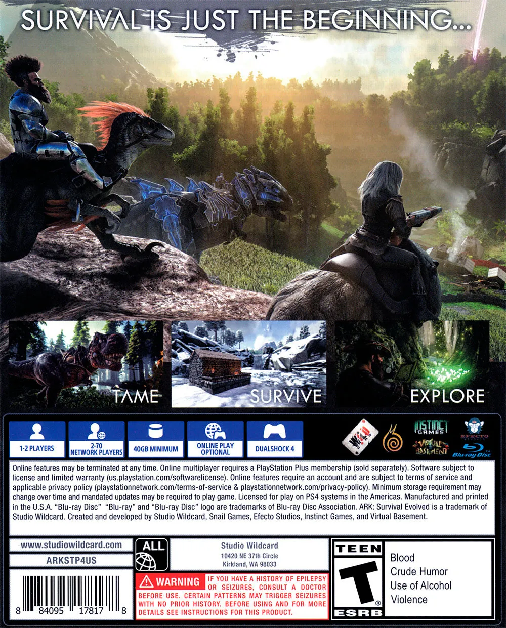 ARK: Survival Evolved - (PS4) PlayStation 4 [Pre-Owned]