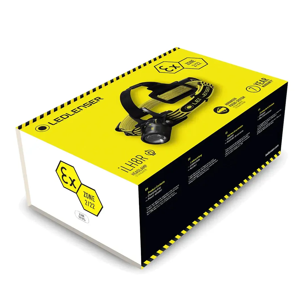 ATEX iLH8R Rechargeable Head Torch Zone 2/22 by LED Lenser