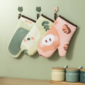 Chef's Choice: Heavy-Duty Cartoon Silicone Oven Mitts