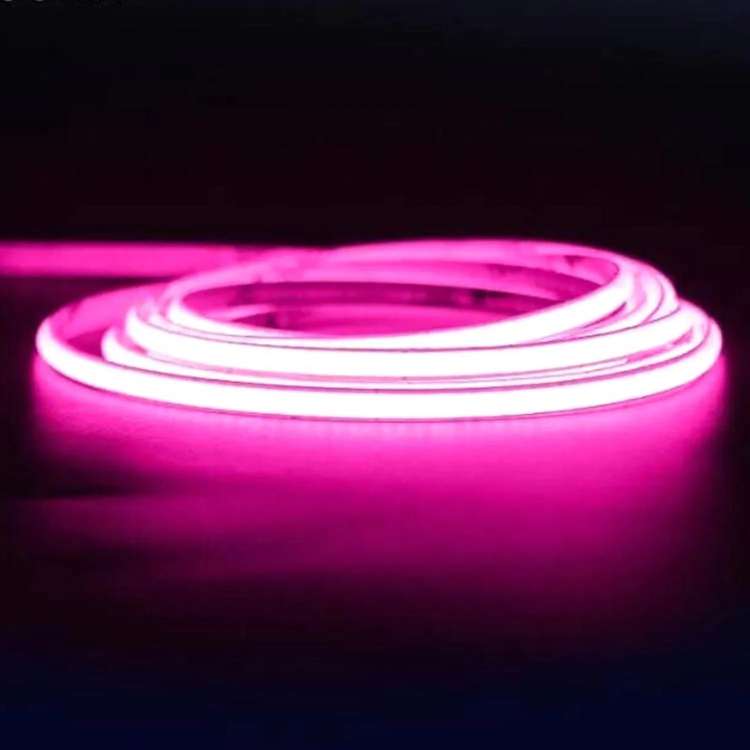 COB LED Strip Light Pink Neon Flex 220V 240V 288 LEDs/m IP65 with UK Plug