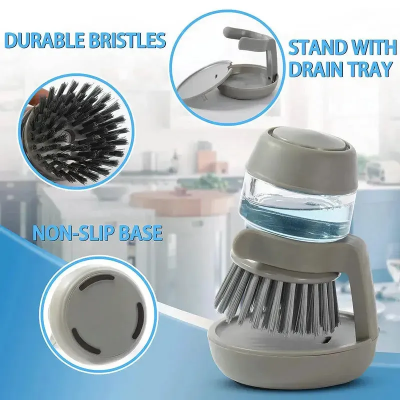 Dishwashing Brush with Soap Dispenser