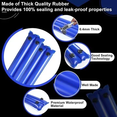 Double Chamber Pool Cover Water Weight Tubes for In-Ground Swimming Pools 5 Pack