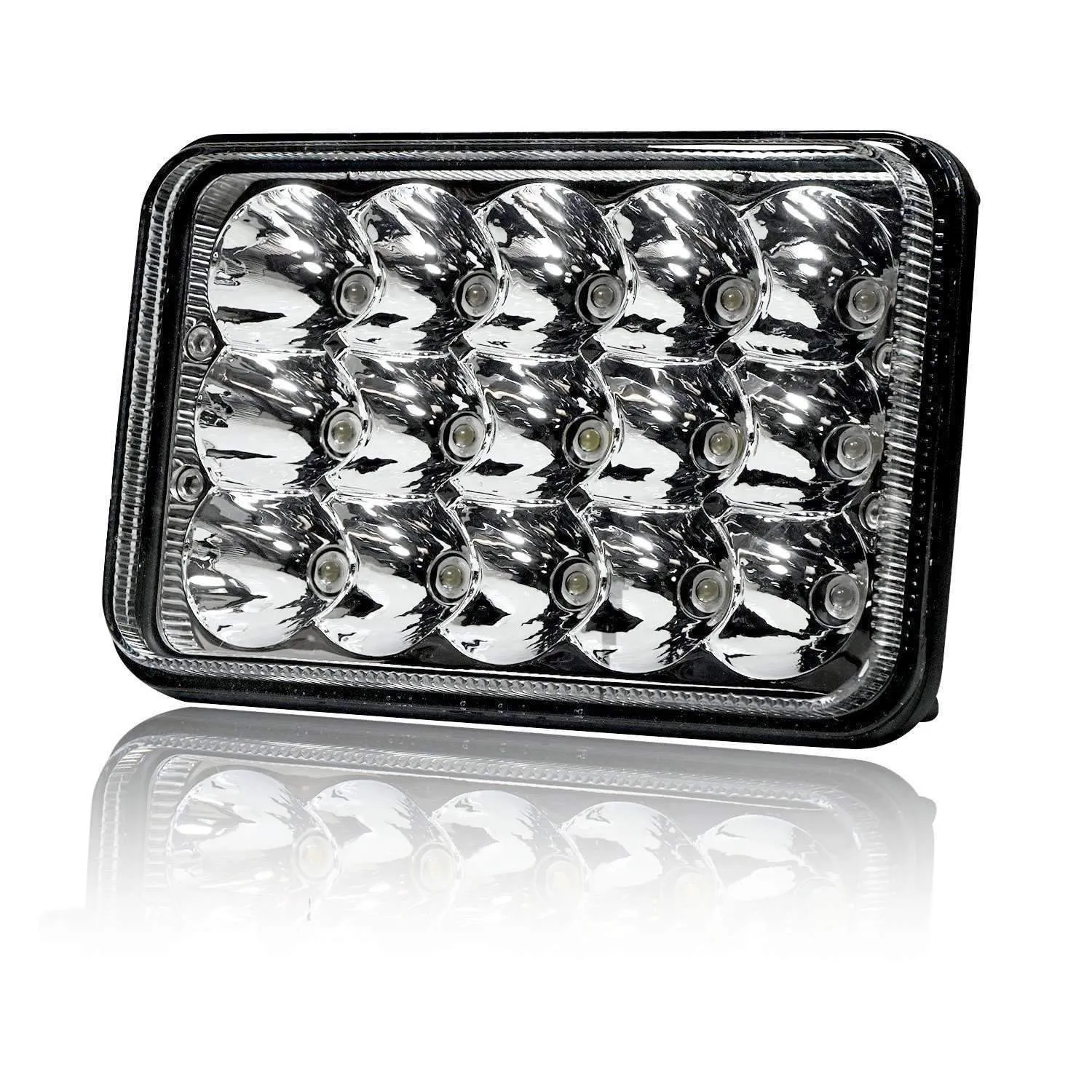 Eagle Lights 4x6 45W LED Headlights Sealed Beam Replacement for H4651 H4652 H4656 H4666 H6545 and more - 2 Pieces