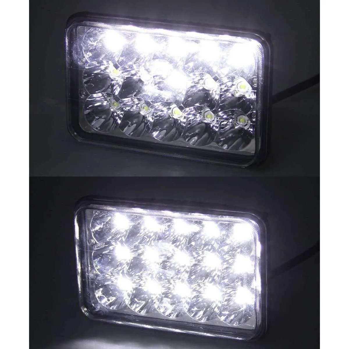 Eagle Lights 4x6 45W LED Headlights Sealed Beam Replacement for H4651 H4652 H4656 H4666 H6545 and more - 2 Pieces