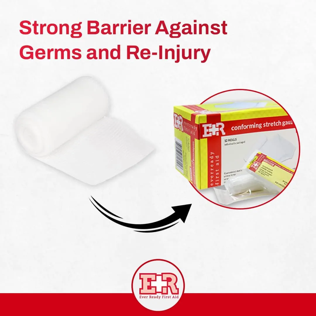 Ever Ready First Aid Sterile Conforming Gauze Roll Bandage