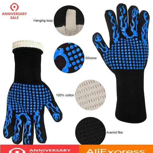 Extreme Heat Resistant BBQ Fireproof Gloves