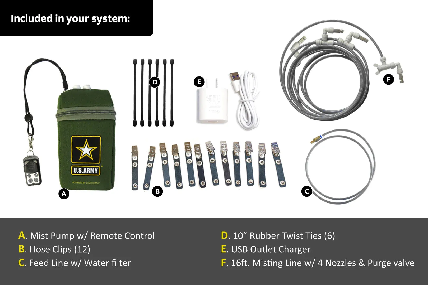 ExtremeMist Army Edition Portable Misting System