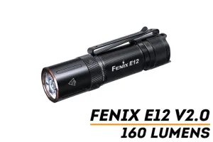 Fenix E12 V2.0 AA Battery Everyday Carry Flashlight 160 Lumens