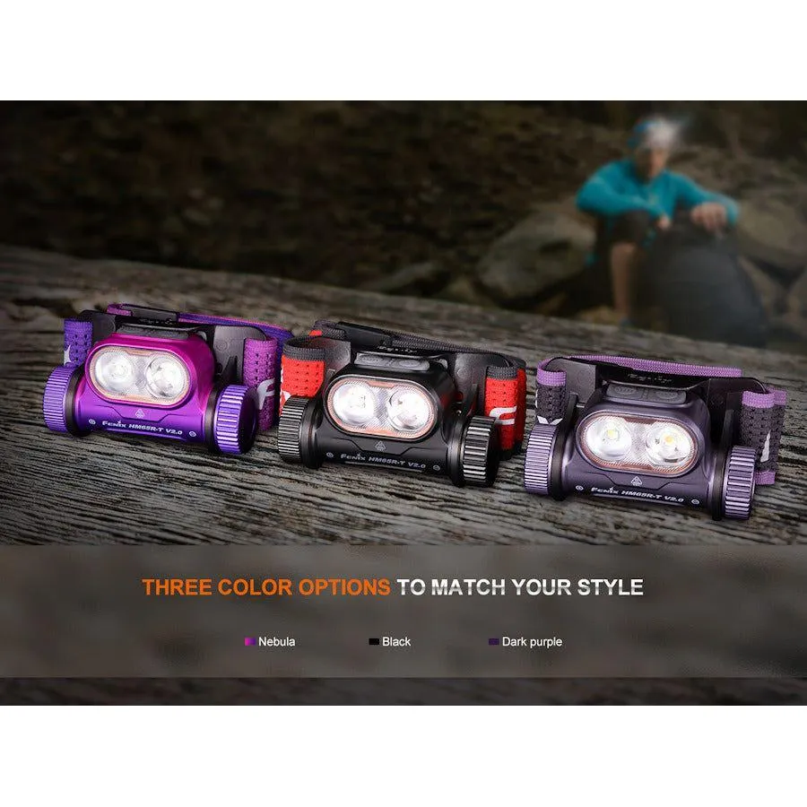 Fenix HM65R-T V2.0 Trail Running USB Rechargeable Headtorch - Nebula