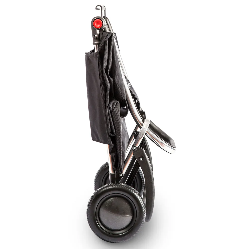 Folding Trolley Wallaby Tweed 2L 2 Wheel - Black