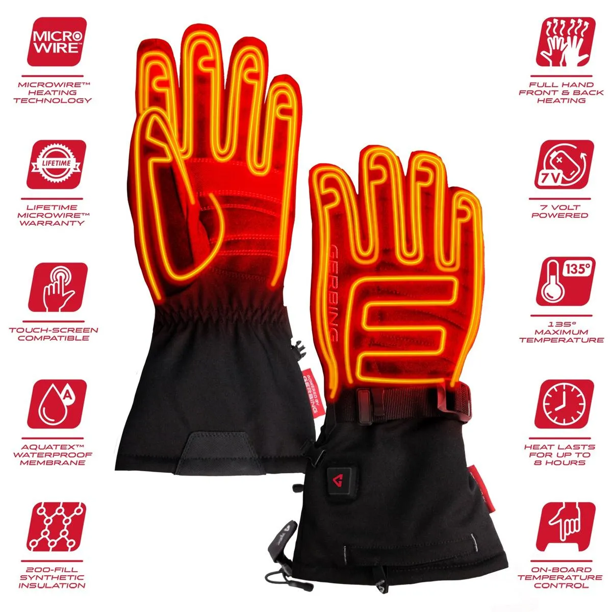 Gerbing 7V Men's S7 Battery Heated Gloves