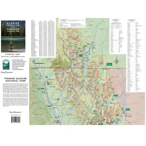 Glacier Nat'l Park Fishing Map