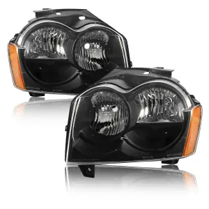 Headlights Assembly Fits 2005-2007 Jeep Grand Cherokee