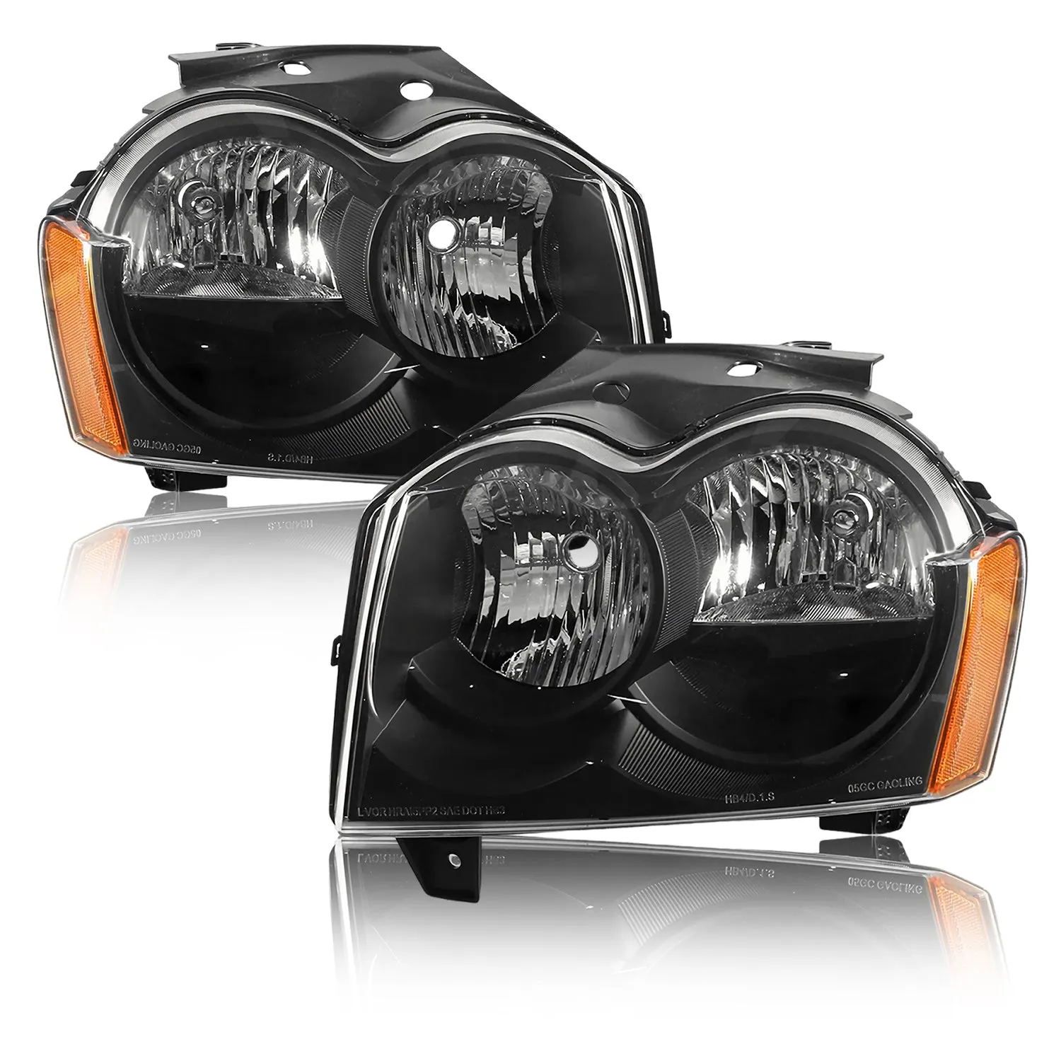 Headlights Assembly Fits 2005-2007 Jeep Grand Cherokee