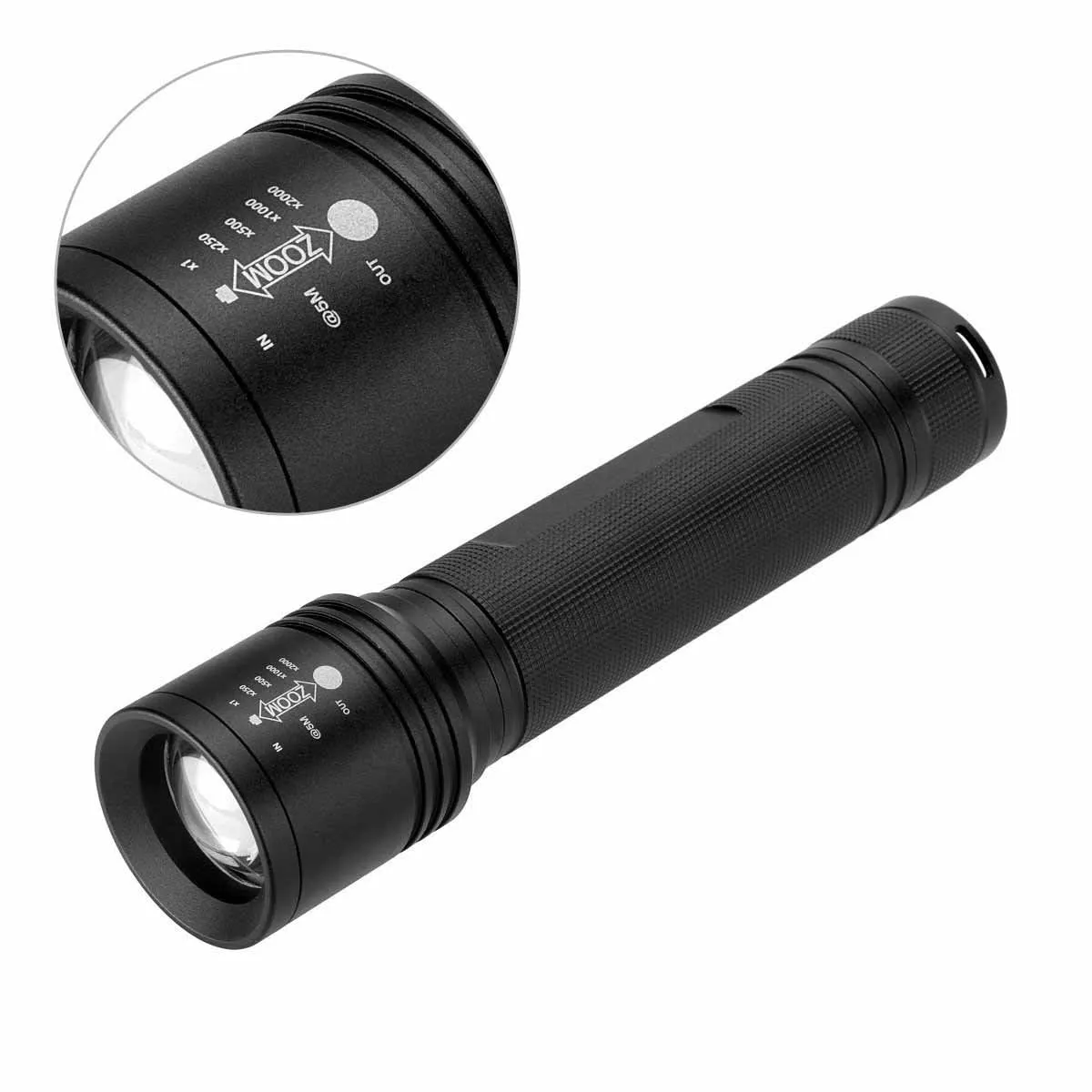 High-Powered LED Handheld Flashlight with Zoom