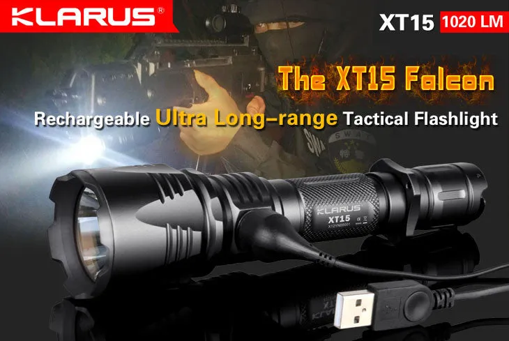 Klarus XT15 Falcon Rechargeable Flashlight