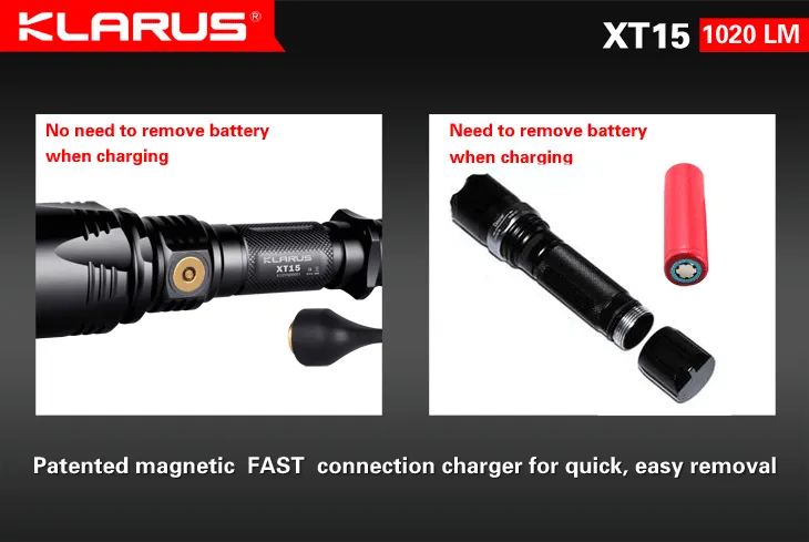 Klarus XT15 Falcon Rechargeable Flashlight