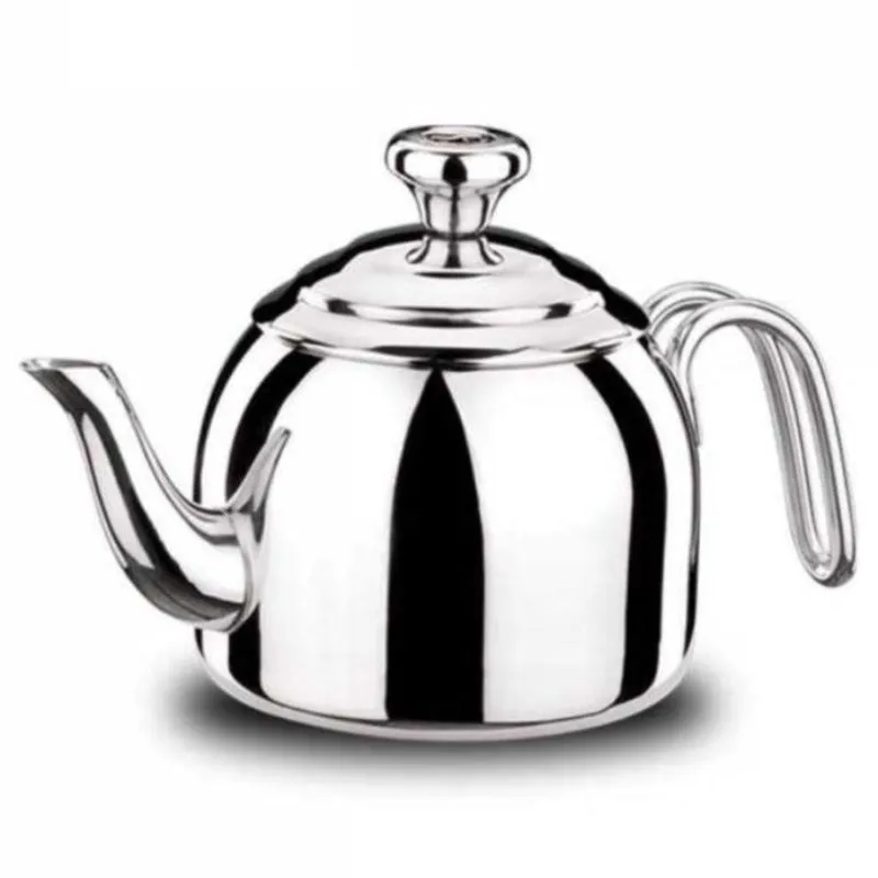 Korkmaz Droppa Turkish Teapot for Stovetop, Small, 30.4 oz