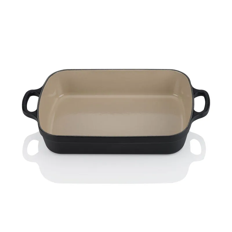 Le Creuset Signature Cast Iron Rectangular Roaster 33cm Satin Black