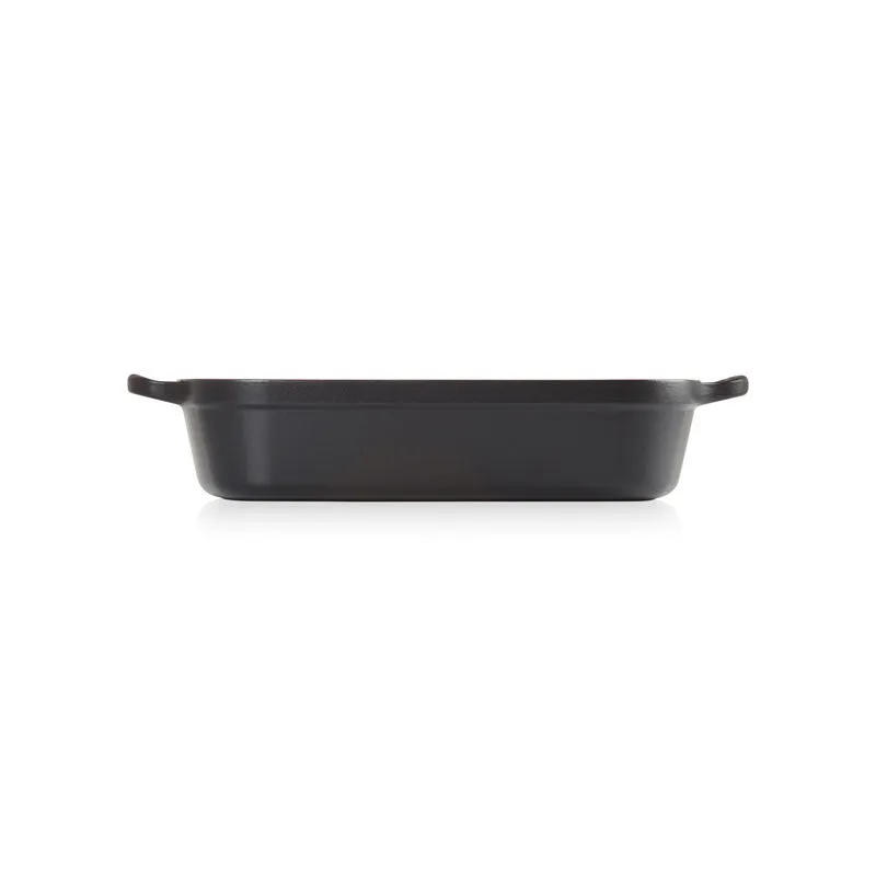 Le Creuset Signature Cast Iron Rectangular Roaster 33cm Satin Black