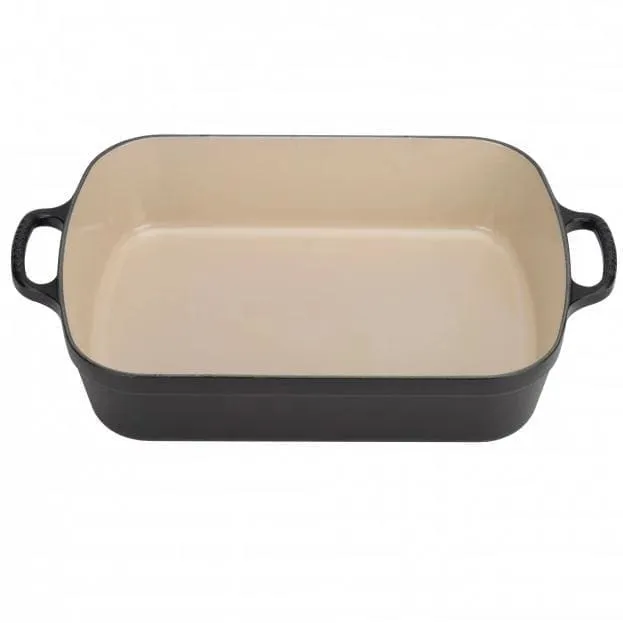 Le Creuset Signature Cast Iron Rectangular Roaster 33cm Satin Black