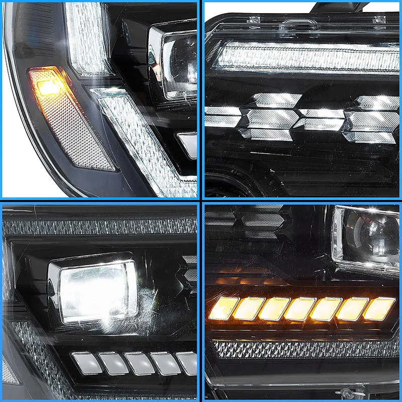 LED Projector Headlights for Toyota Tacoma 2012-2015 2nd Gen w/Dynamic DRL