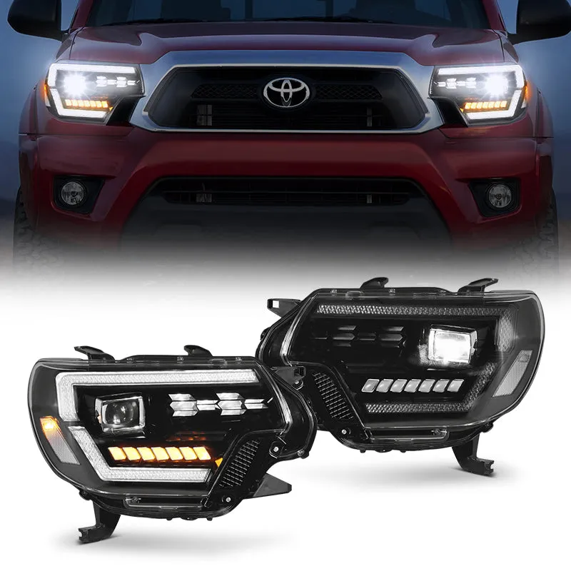 LED Projector Headlights for Toyota Tacoma 2012-2015 2nd Gen w/Dynamic DRL