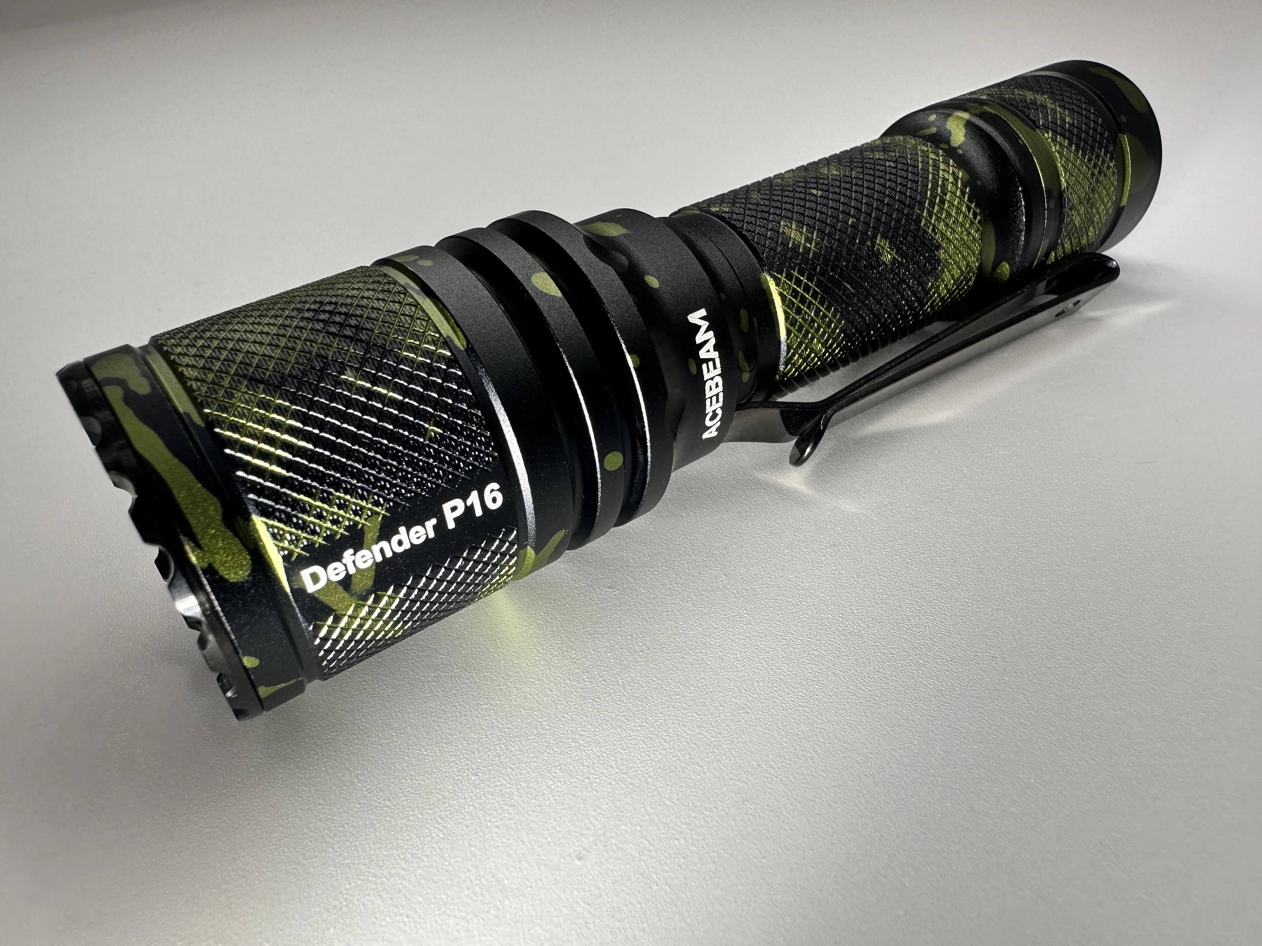 Limited Edition 33rd CountyComm Anniversary Light - Splash - Tactical Defender P16 Dual Switch / Acebeam® & Maratac® Collab Flashlight ( Flash Sale! )