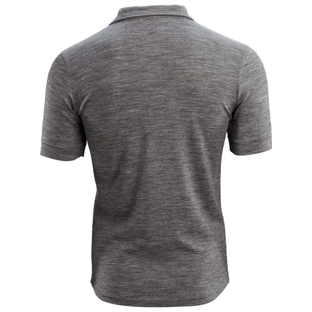 Mens Merino 180 Short Sleeve Polo Shirt (Charcoal)