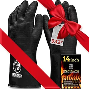 Mountain Grillers Extreme Heat Resistant Gloves Waterproof Fireproof Oil Resistant