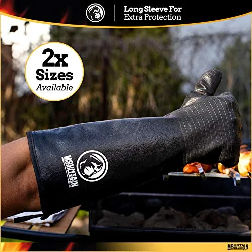 Mountain Grillers Extreme Heat Resistant Gloves Waterproof Fireproof Oil Resistant