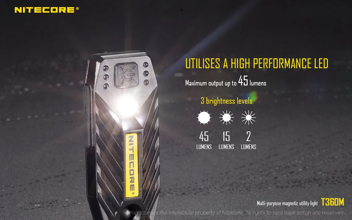 Nitecore T360M Magnetic Rechargeable LED Work Light