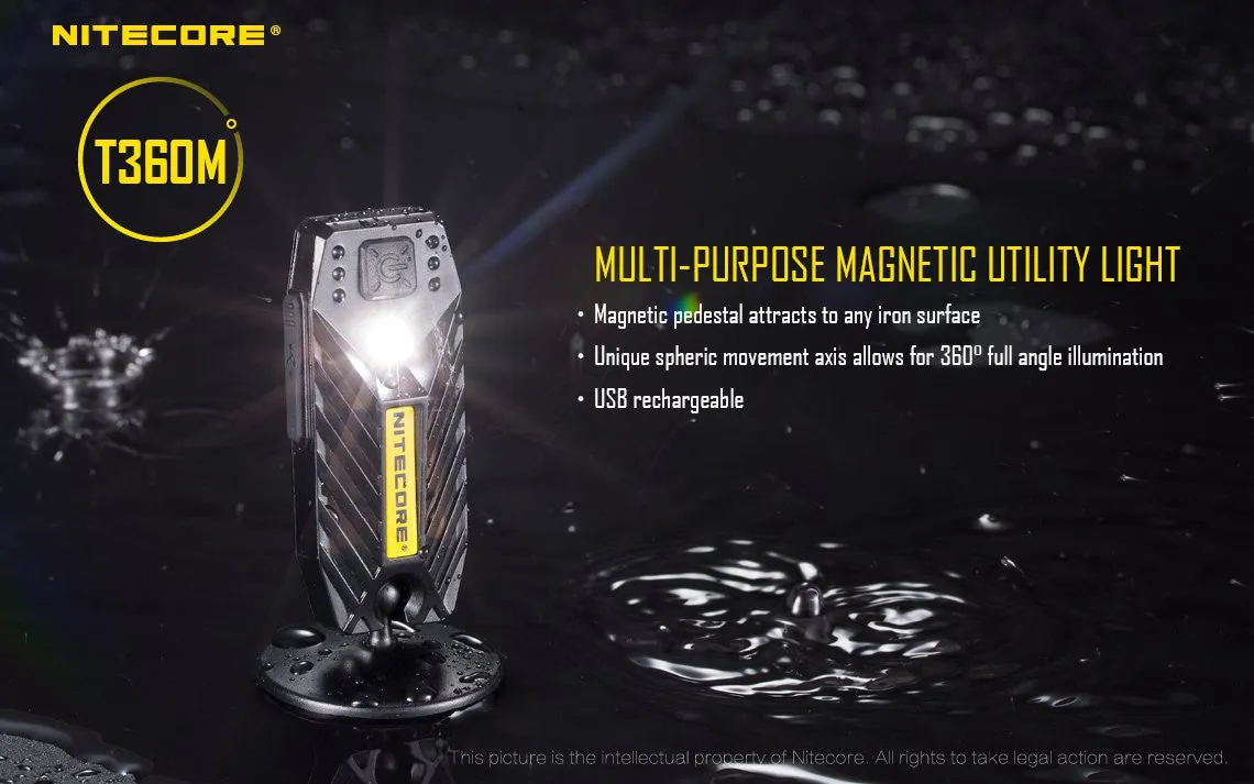 Nitecore T360M Magnetic Rechargeable LED Work Light