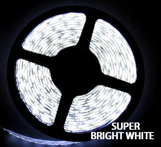 NovaBright 3528SMD White Super Bright Flexible LED Light  Strip 16 Ft Reel Only