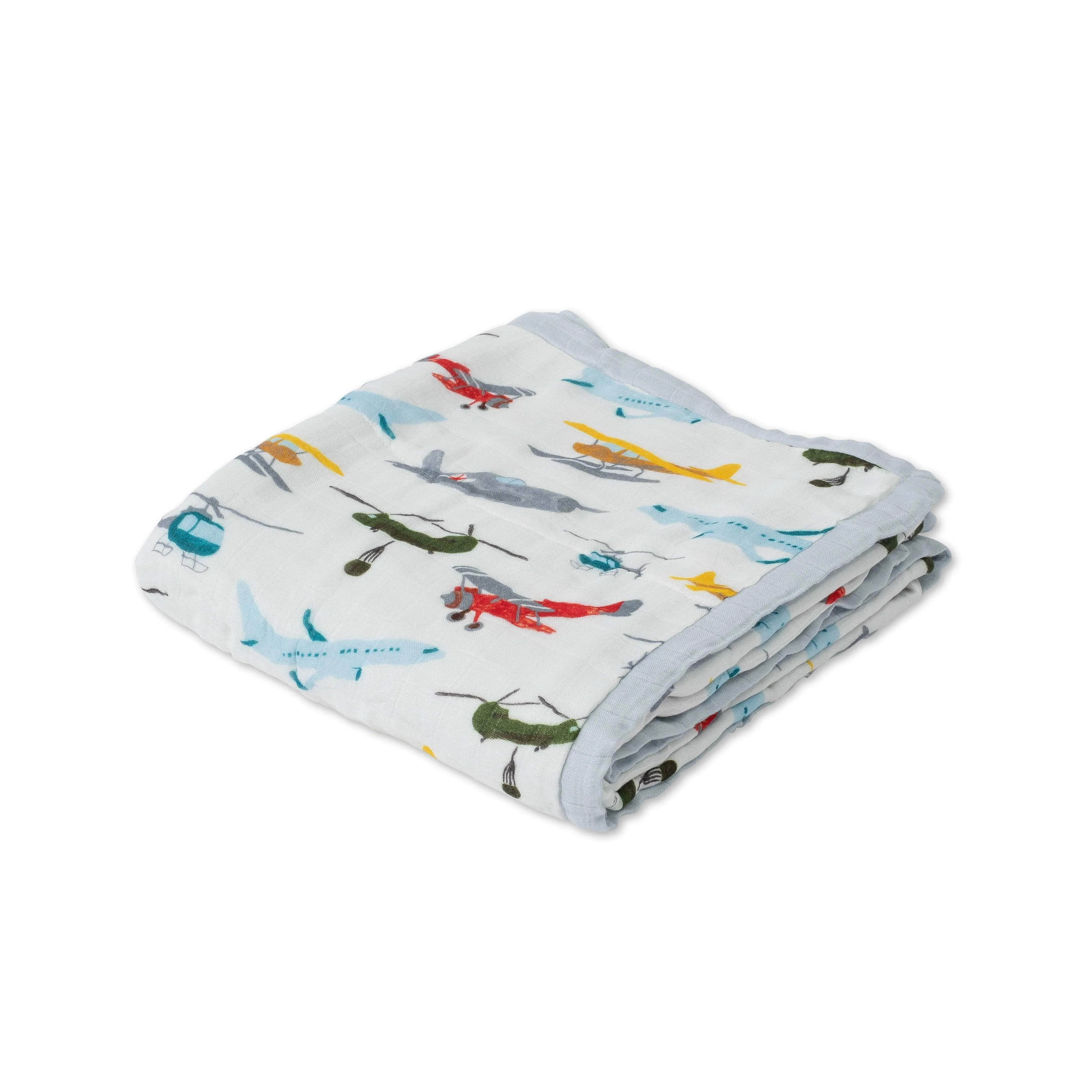 Original Deluxe Muslin Baby Quilt - Air Show *