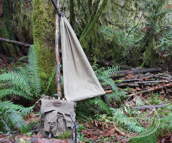 PNWBUSHCRAFT Waxed Canvas Ground Cloth /Hammock Chair