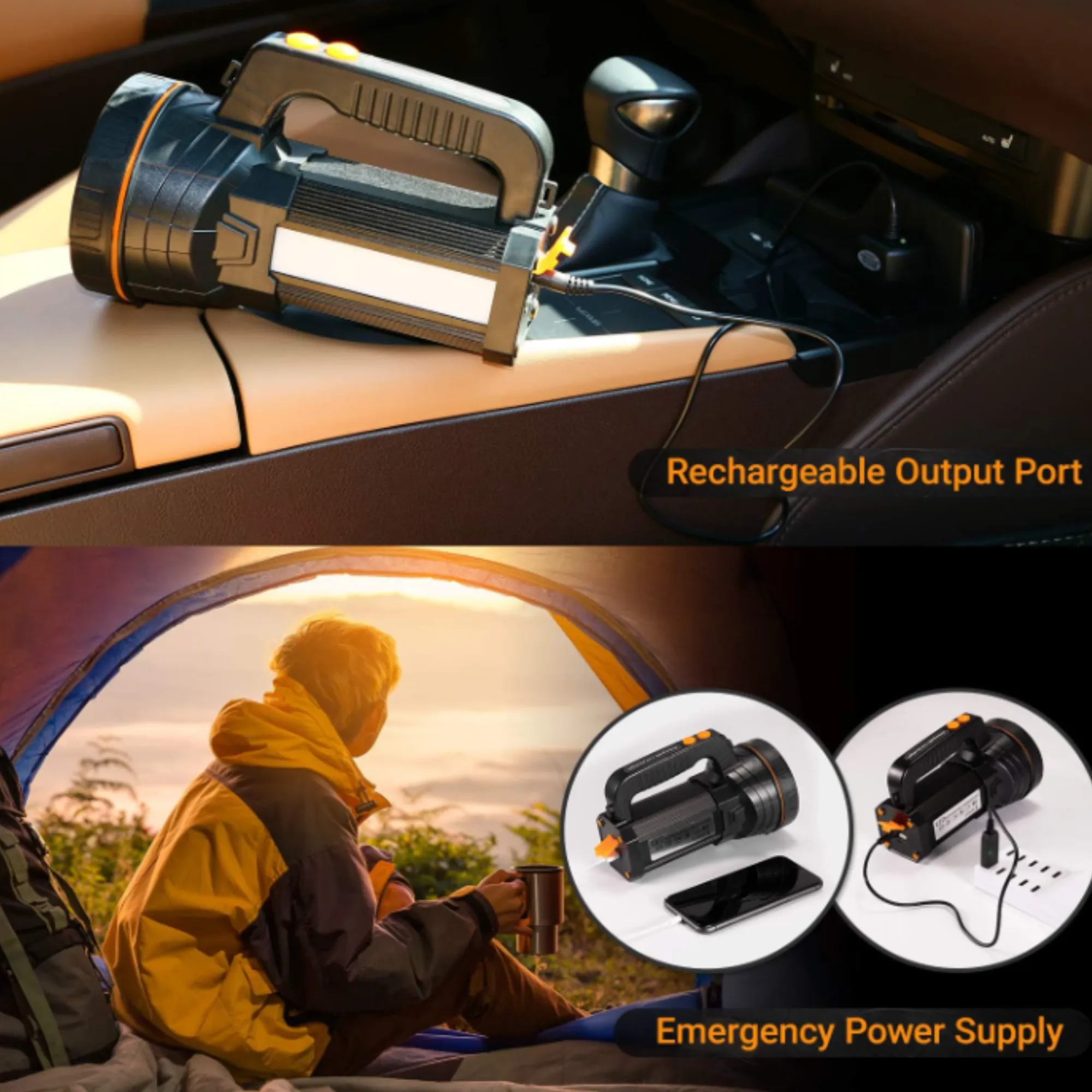 Portable Solar Rechargeable Led Searchlight Pa132