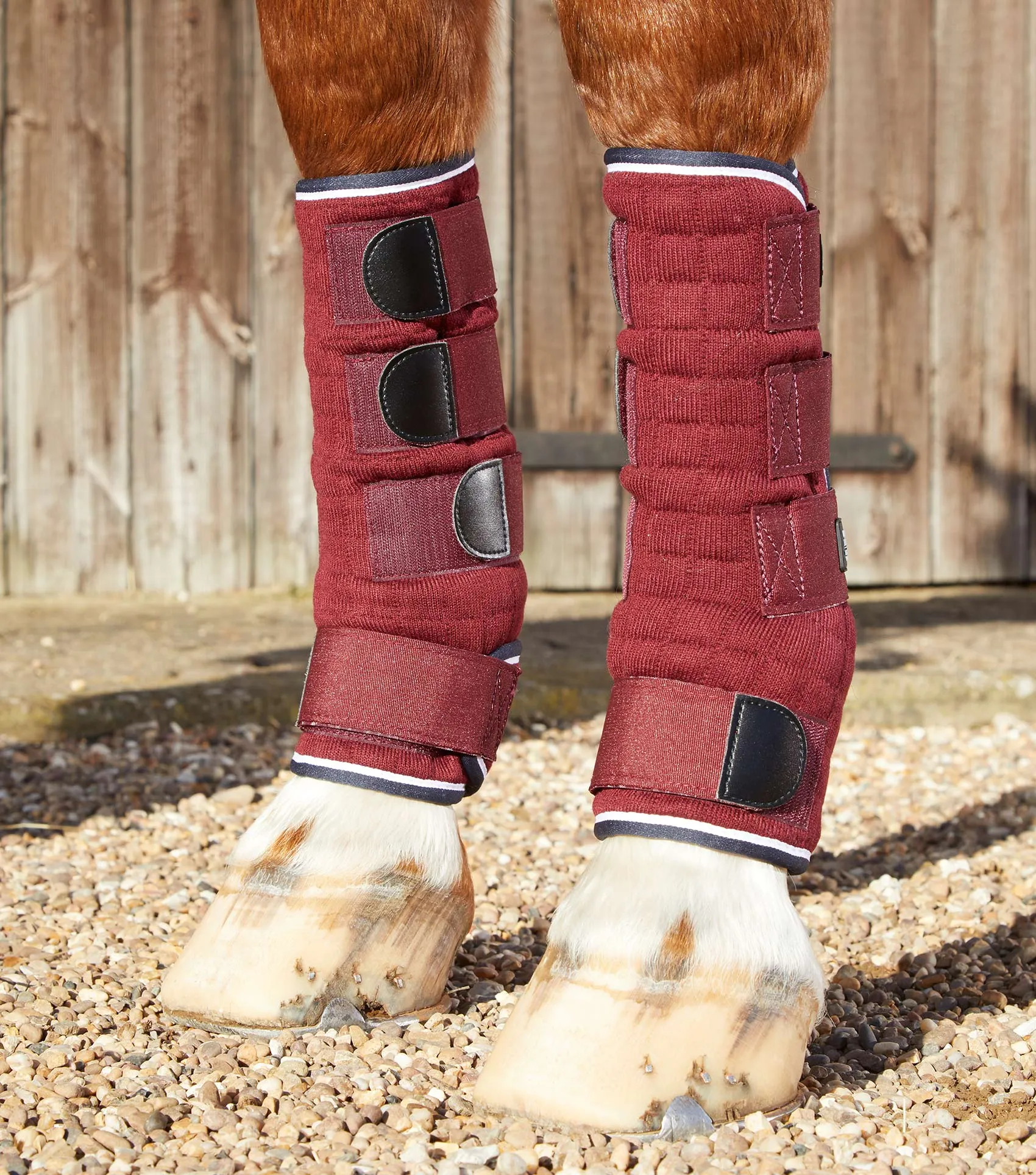 Quick Dry Horse Leg Wraps Burgundy