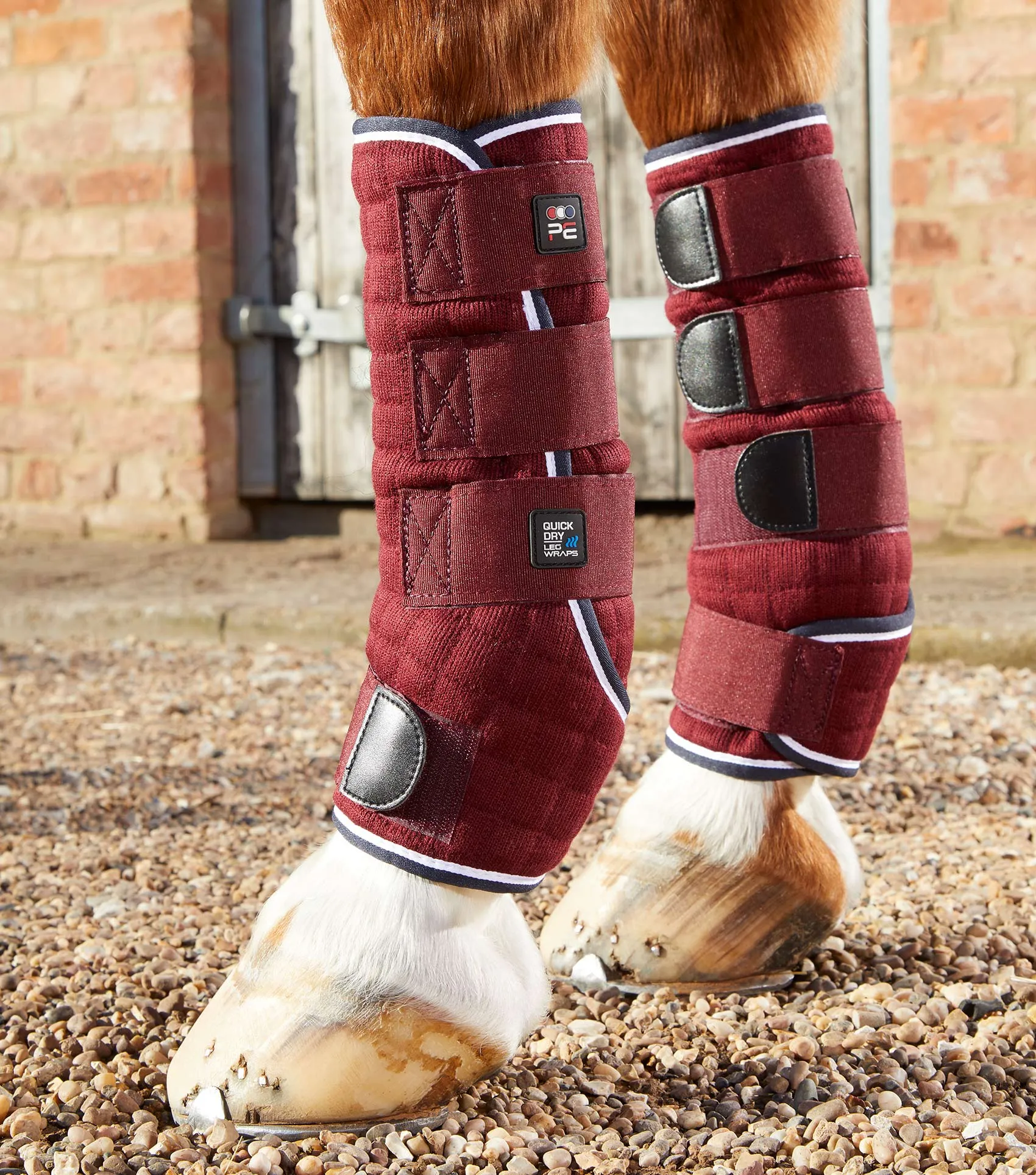 Quick Dry Horse Leg Wraps Burgundy