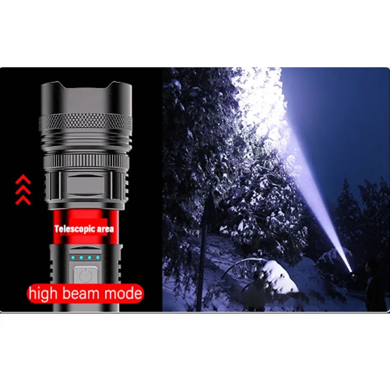 Rechargeable Waterproof 1000 Lumens Led Torch Pa110