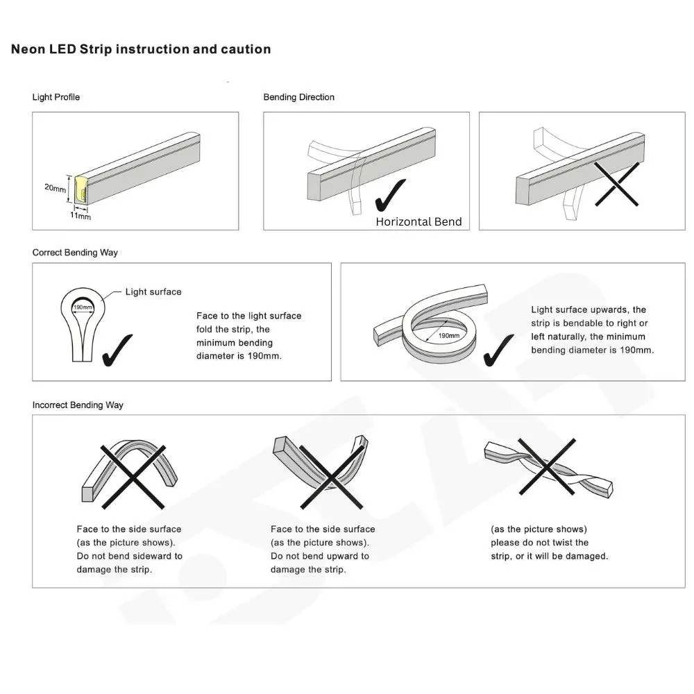 RGB LED Neon Flex 220V 240V 10x18mm IP65 Bluetooth App Control with Remote