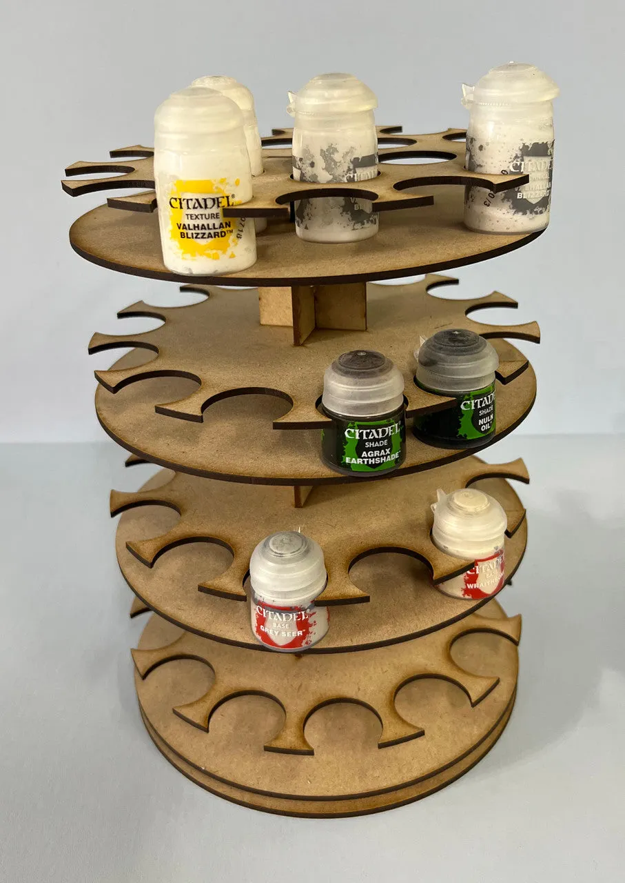 Rotating Paint Rack - For 34mm Paint Pots (GW, Citadel)